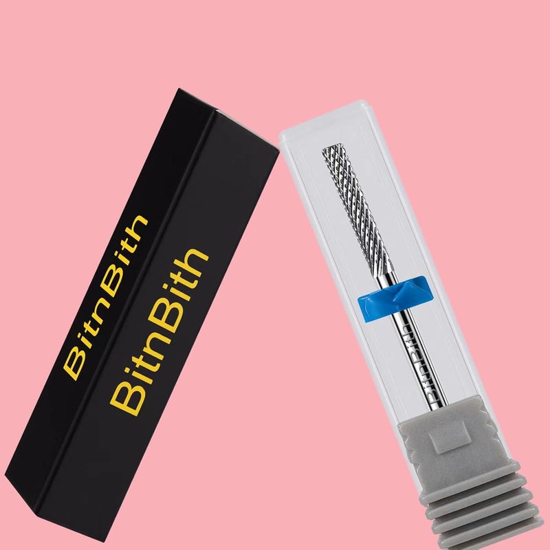 BitnBith Nail Drill Bit Cuticle Professional Safety Nail Bit Tungsten Carbide Drill Bit 3/32",for Nail Prepare Nail Bed File Dead Skin Cleaning,Manicure 2-Way Rotate Nail Home Salon Supply,Medium - Image 5